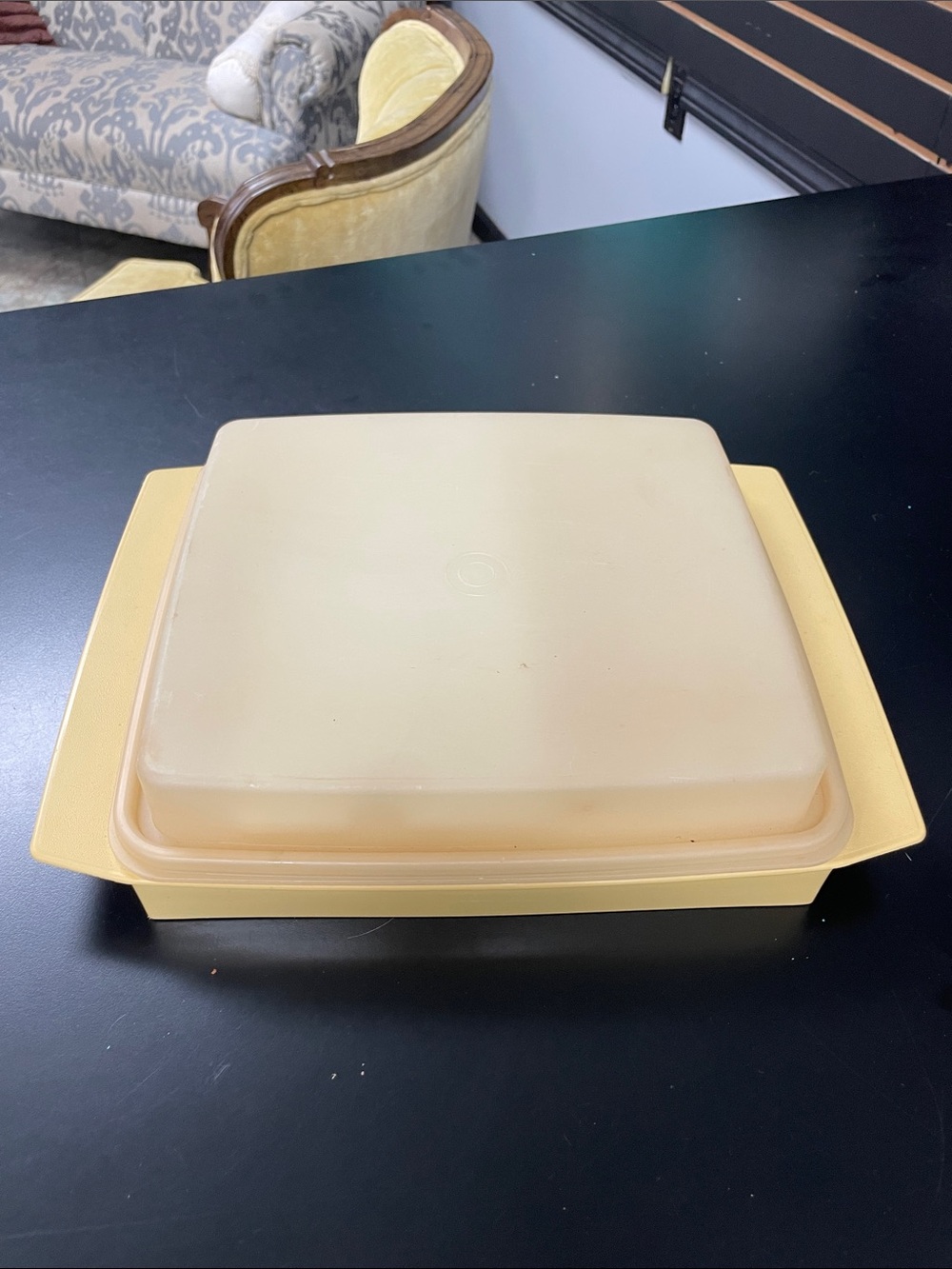 Vintage Tupperware deviled egg container with lid